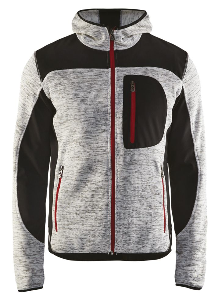 Blakläder Sweat zippé à capuche gris/noir taille 2XL tour de poitrine 116 cm