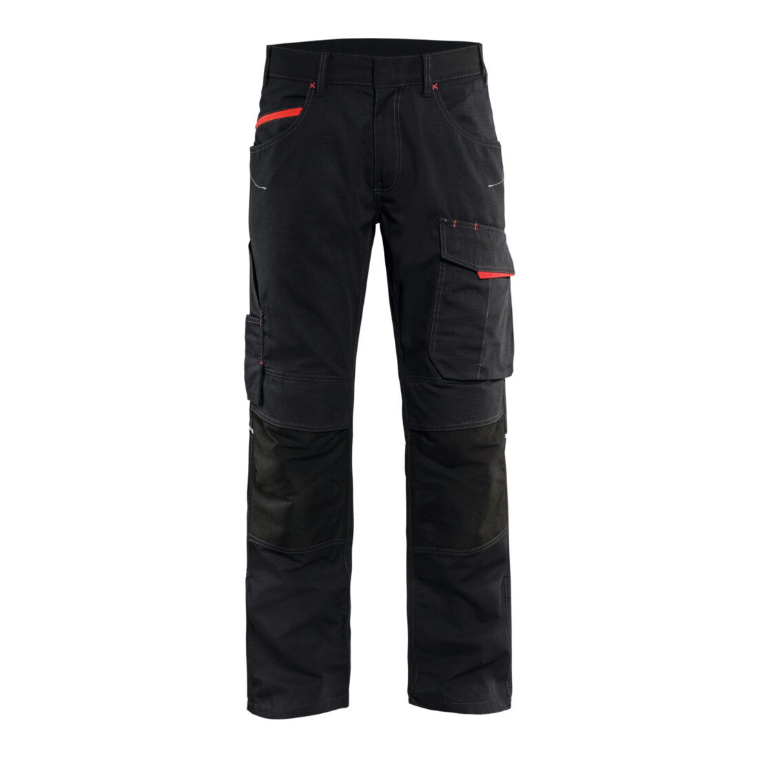 Blakläder Pantalon de maintenance Service Plus, Noir / rouge, Taille de confection DE: 27
