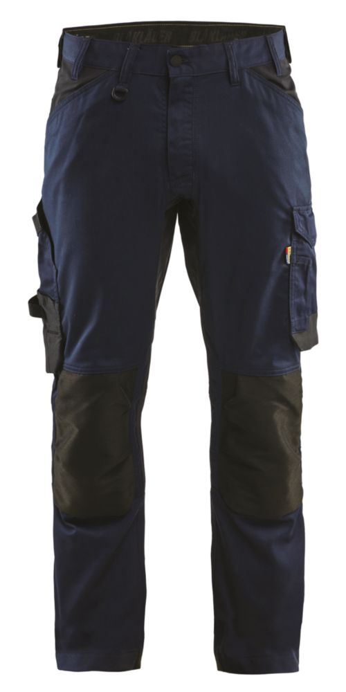 Blakläder Pantalon de travail bleu marine/noir taille 52 longueur 84 cm
