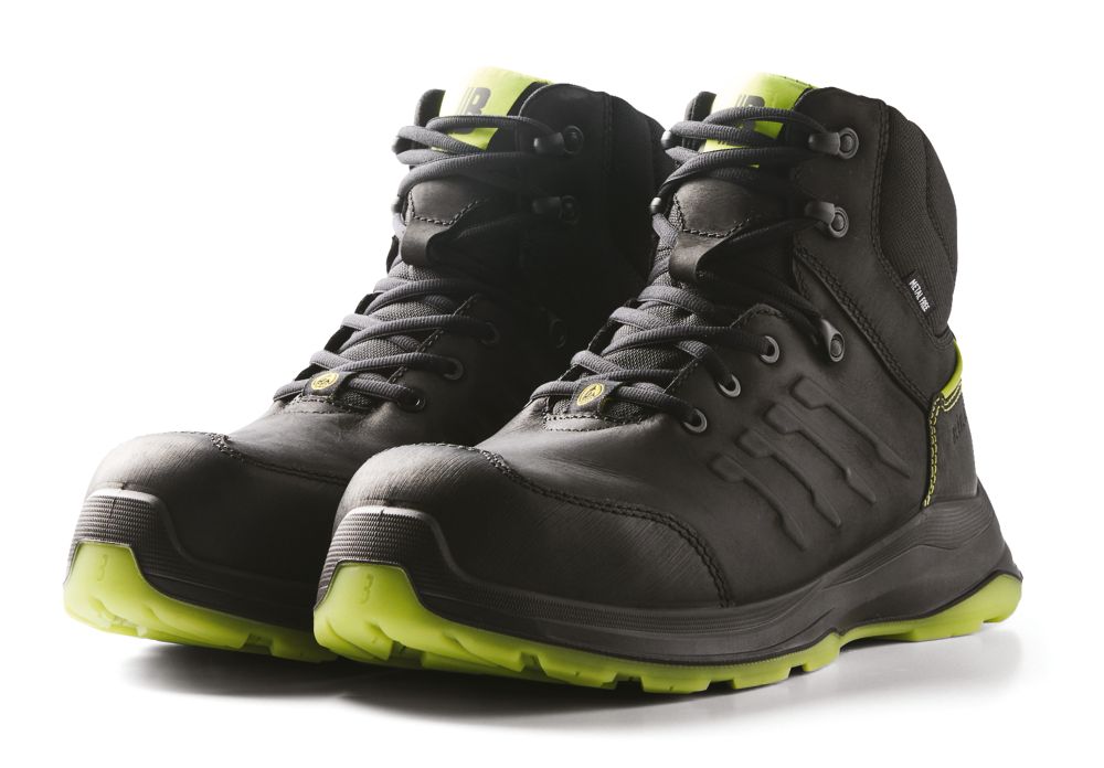 Blakläder Chaussures de sécurité montantes S3S pointure 44 noir/vert citron