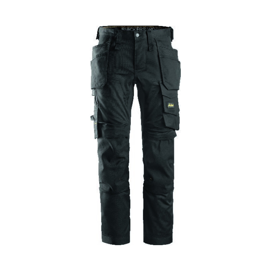 Snickers Pantalon de travail extensible AllroundWork , noir, taille 48, longueur 81 cm