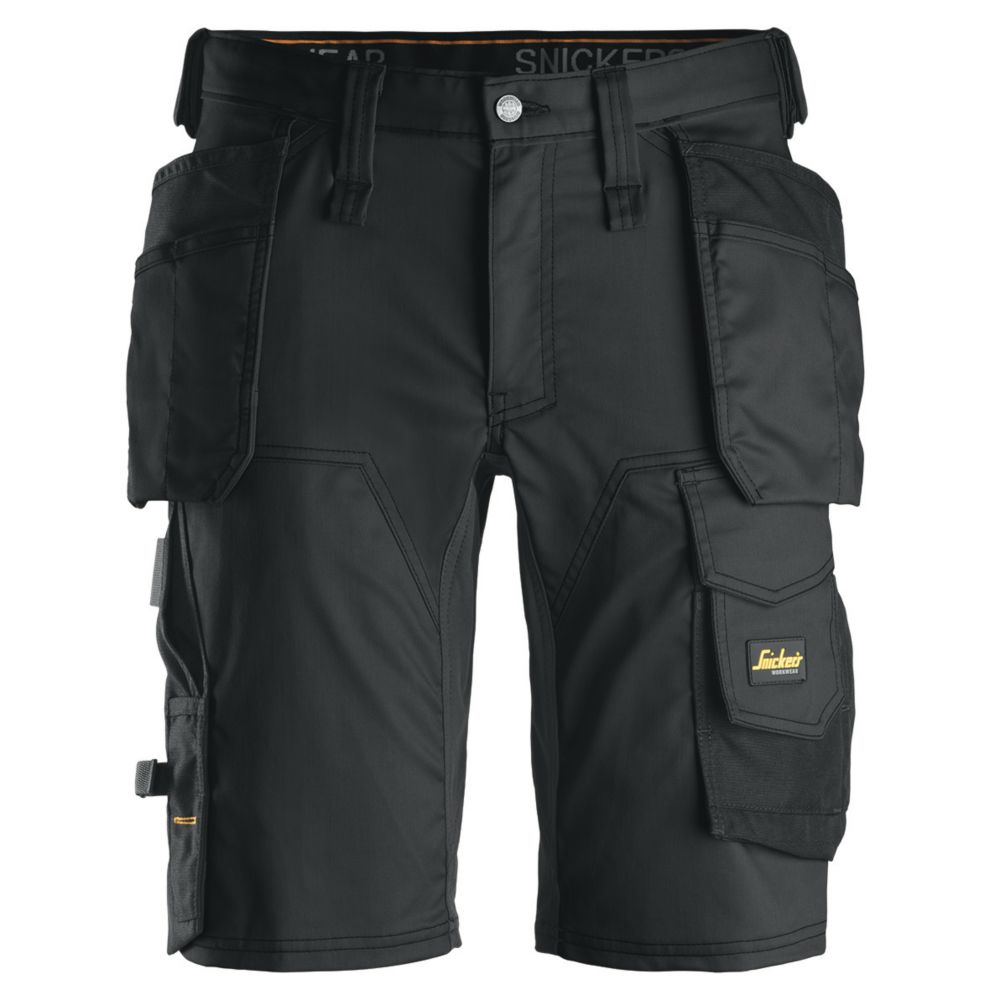 Snickers Short de travail extensible AW , noir, taille 56