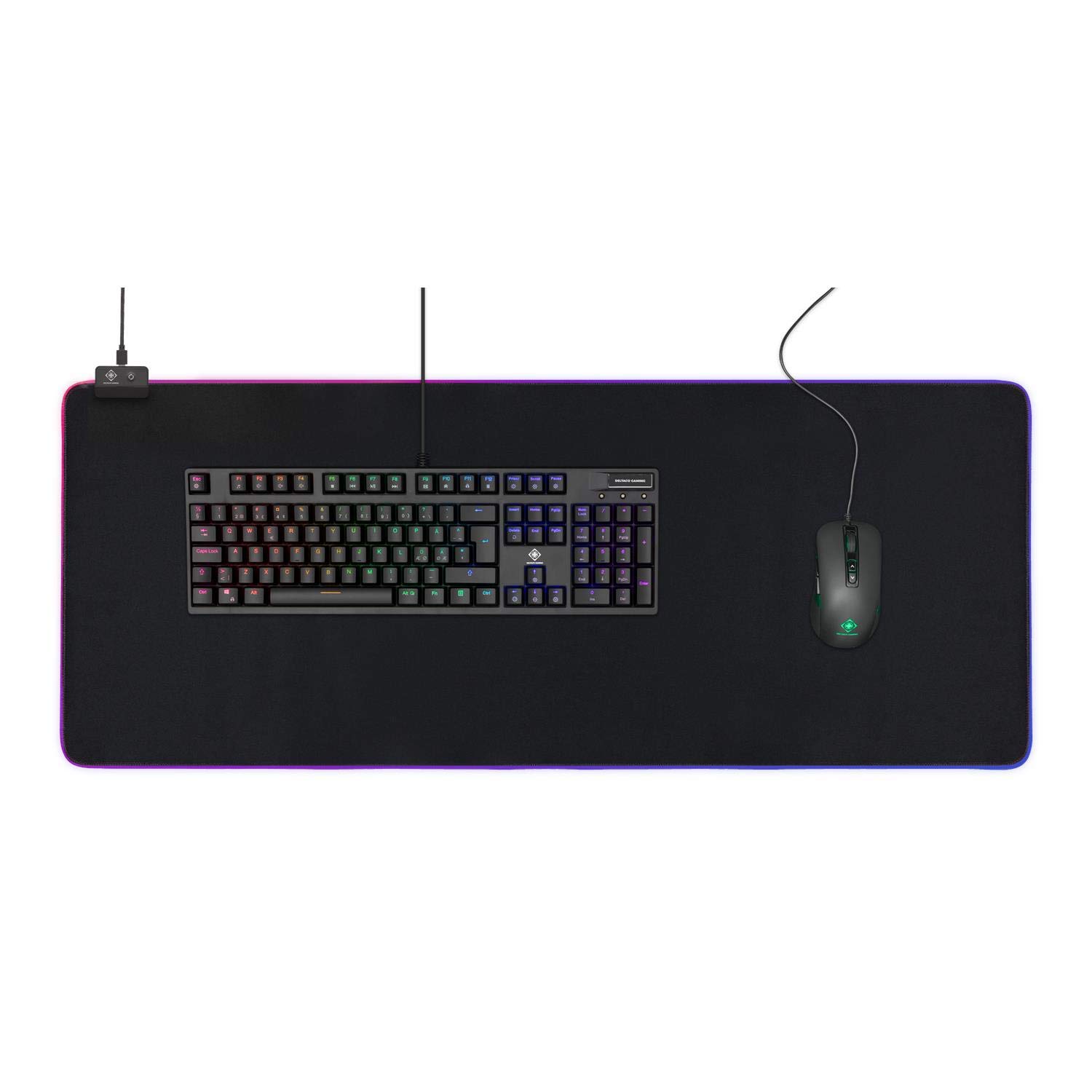 Deltaco Gaming Mauspad DMP310 RGB 900x360 schwarz