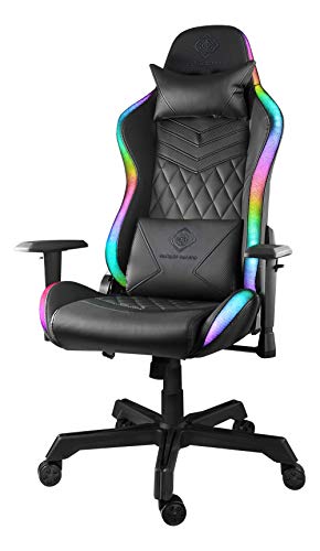 DELTACO GAMING Fauteuil de jeu Deltaco GAM-080, RVB, noir
