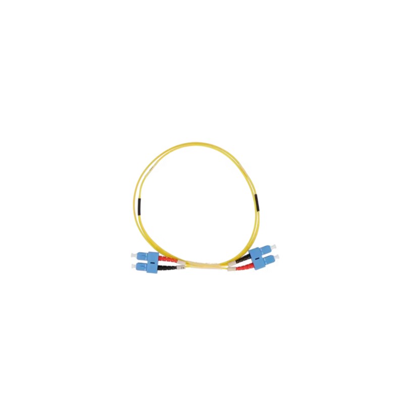 GENERIQUE Jarretière optique duplex monomode OS2 9/125 SC-APC/ST-UPC jaune