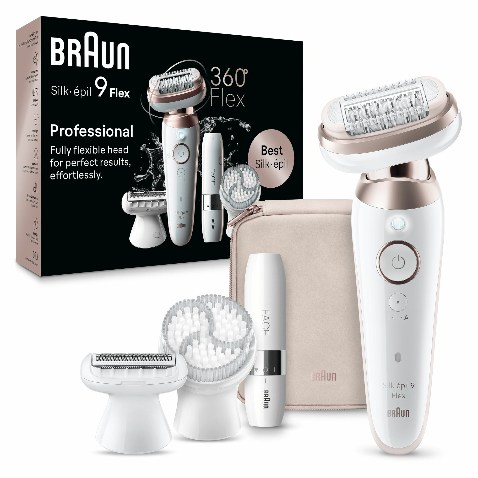 Braun Silk-épil 9-360 3D SensoSmart (weiÃ/roségold)
