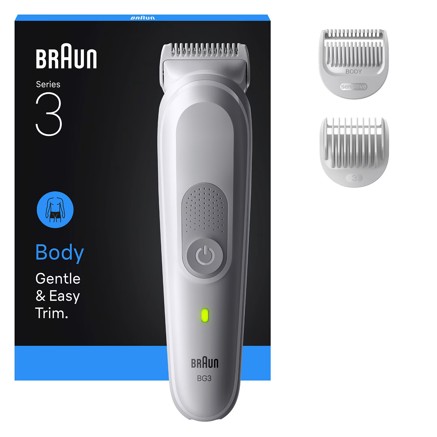 Braun Body Groomer Series 3 BG3530 (hellgrau)