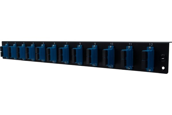 DEXLAN Façade nue 12 LC Duplex / SC Simplex pour tiroir optique 1U