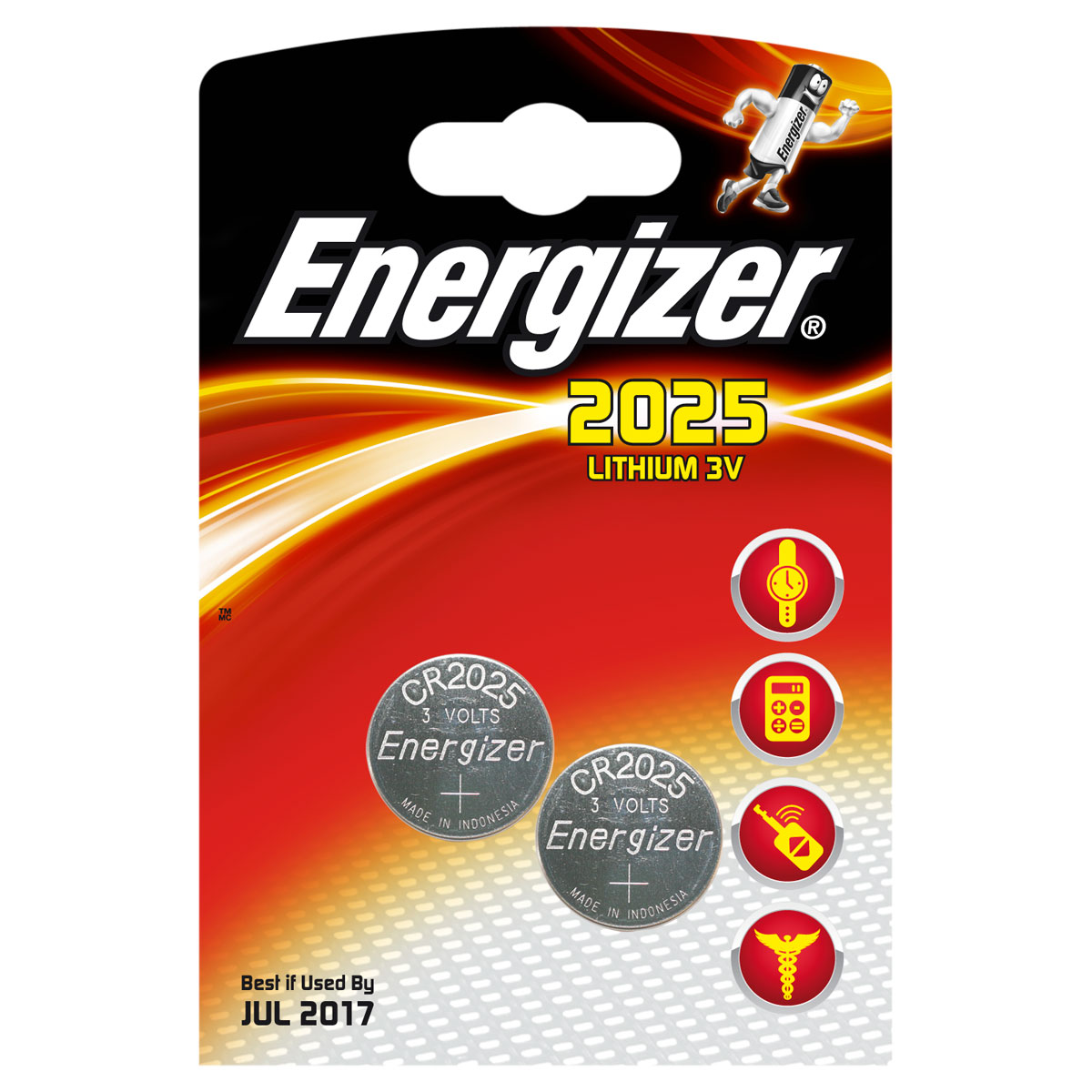 Energizer 2025 Lithium 3V (par 2)