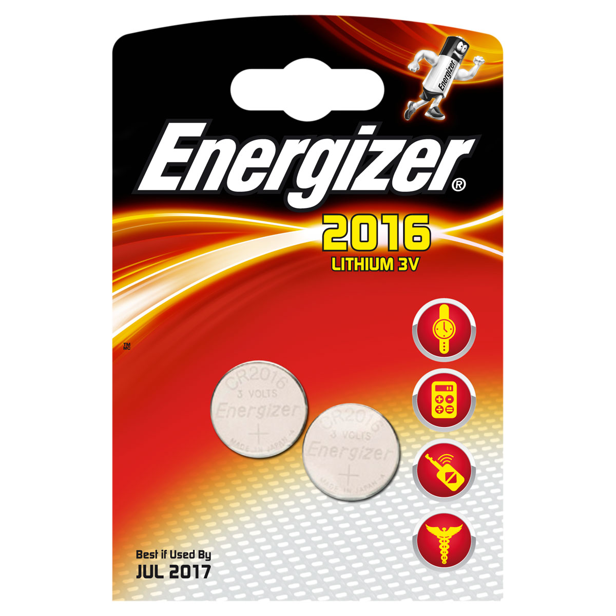 Energizer 2016 Lithium 3V (par 2)