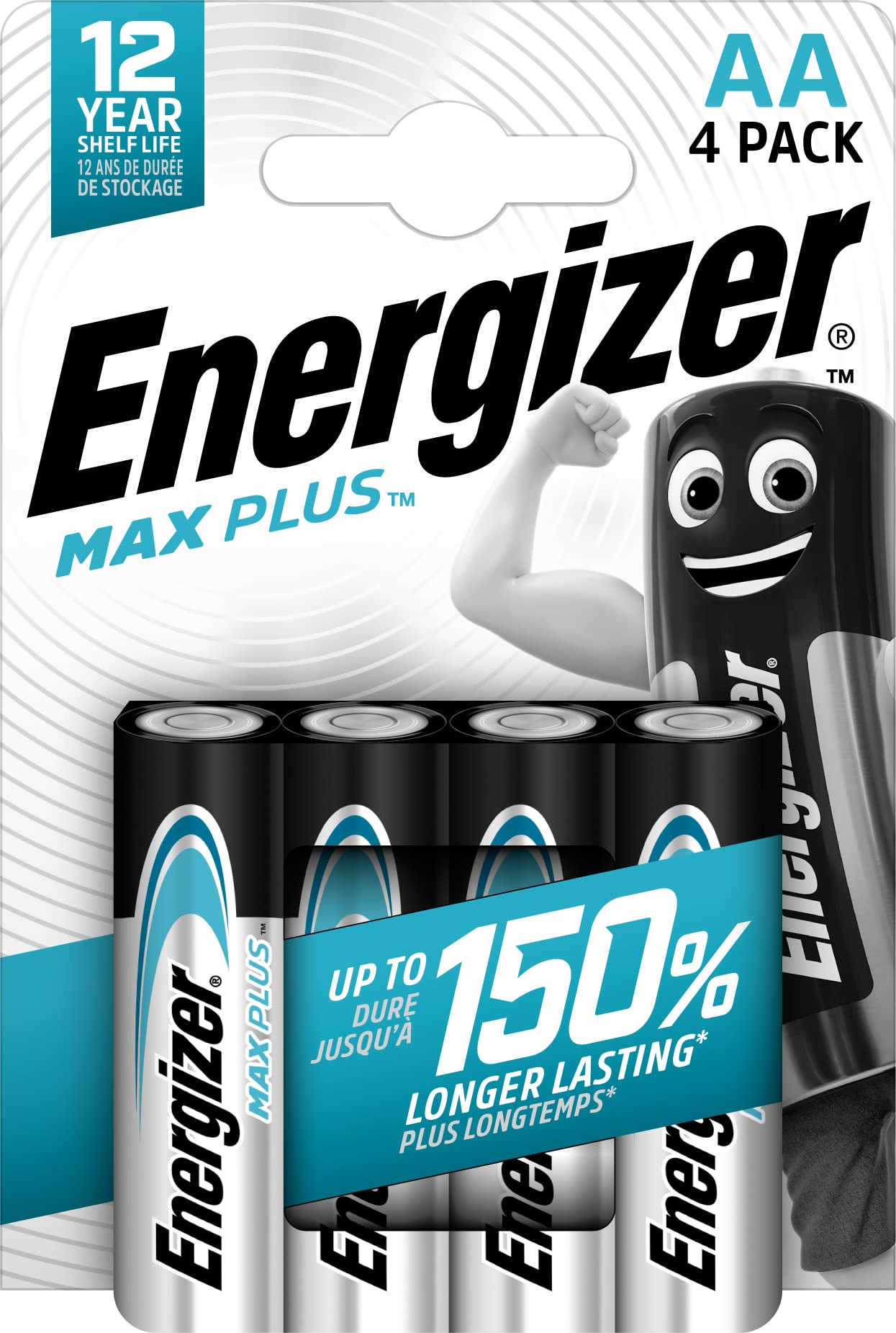 Energizer Batterie Max Plus LR6 Mignon AA Batterie 1,5V 4St