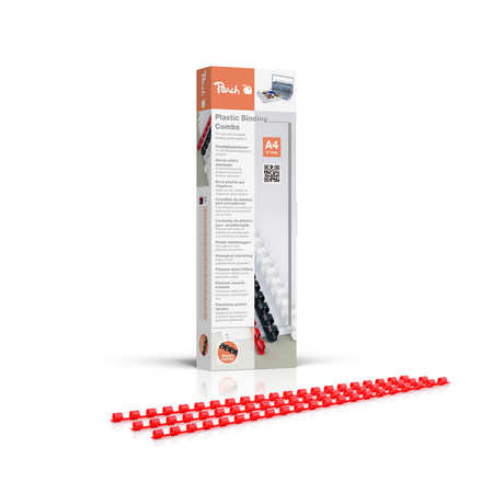 Peach Binderücken rot A4 6mm 100er- Pack retail