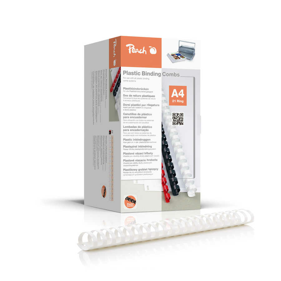 Peach Binderücken A4 weiß 44mm 50 er-Pack