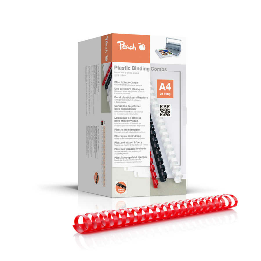 Peach Binderücken A4 rot 44mm 50 er-Pack