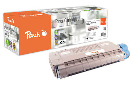 Peach Toner OKI C710/711 black 44318608 remanufactured