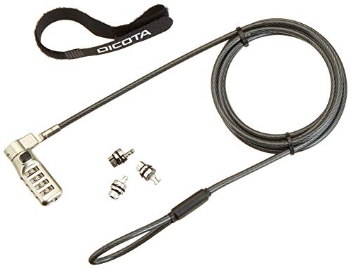 DICOTA Cable anti-vol universel UNIVERSAL SECURITY LOCK Avec code Longueur 2 M