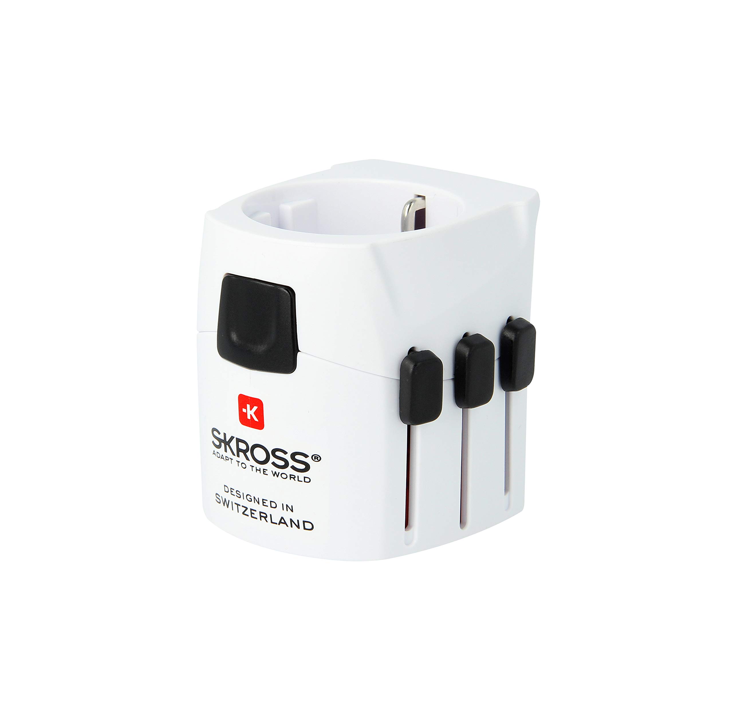 Skross World Travel Adapter with Ground Plugs (no CH & IT)