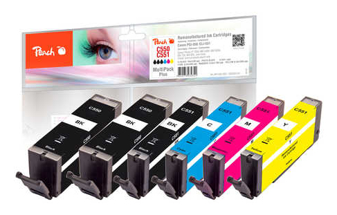 Peach Patrone Canon PGI-550/ CLI-551 MultiPack Plus remanufactured