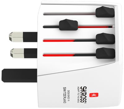 Skross 2x Adapter Europe to United Kingdom