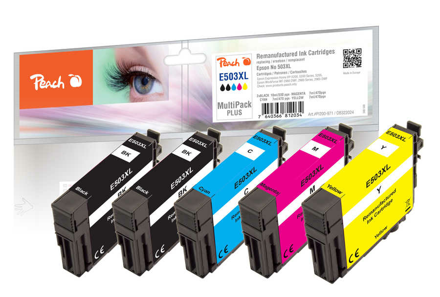 Peach Patrone Epson Nr. 503XL MultiPack Plus remanufactured