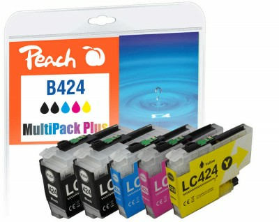 Peach Patrone Brother LC-424 MultiPack Plus kompatibel