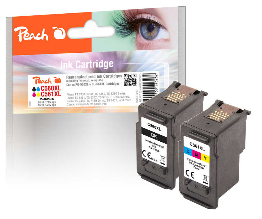 Peach Patrone Canon PG-560/ CL-561XL MultiPack remanufactured