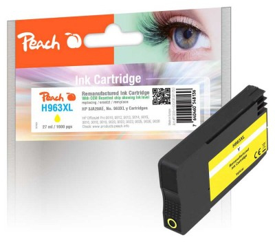 Peach Patrone HP Nr.963XL 3JA29AE yellow OEM reset remanufactured