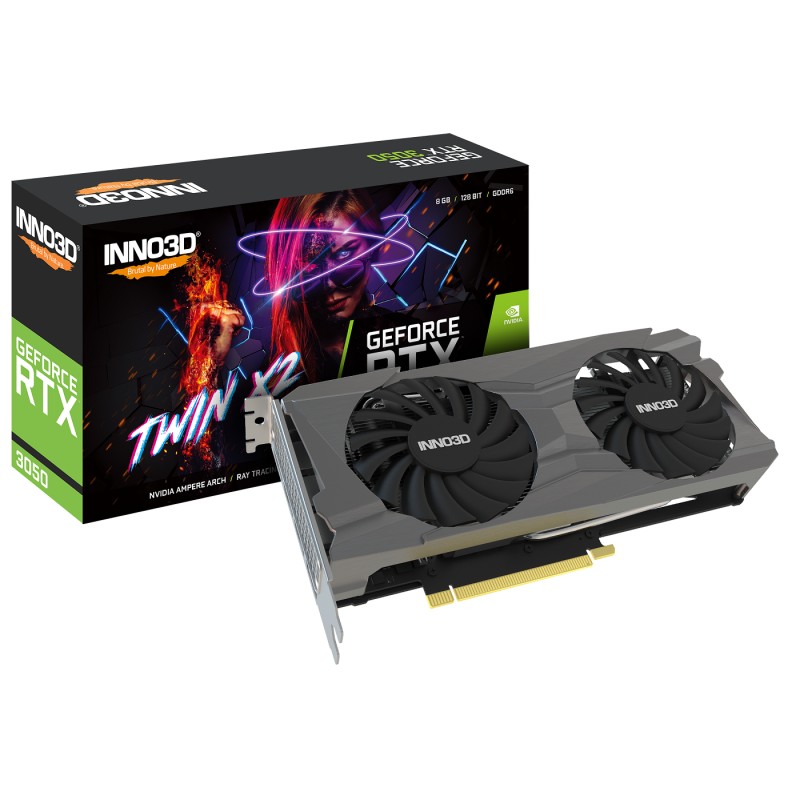 Inno3D Carte Graphique GeForce RTX 3050 TWIN X2
