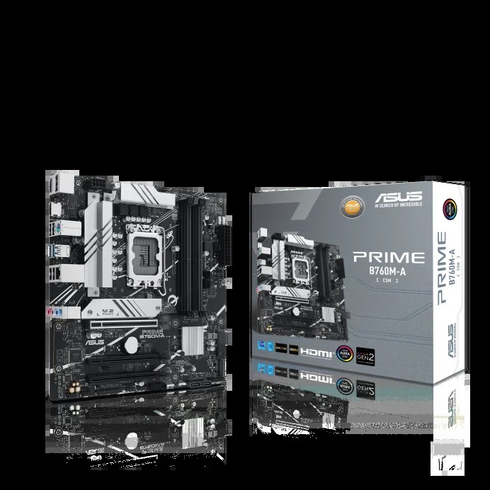 ASUS PRIME B760M-A II-CSM LGA 1700 mATX motherboard DDR5 PCIe 5.0 1xHDMI 1xDP 2xM.2 4xSATA