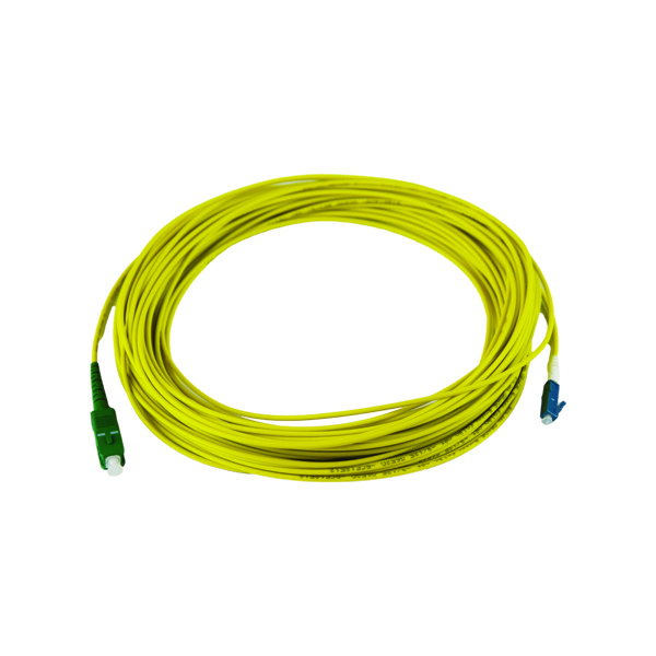 ekivalan Jarretière zip 2,0mm OS2 G652D SC-UPC/LC-APC LSZH jaune 20m