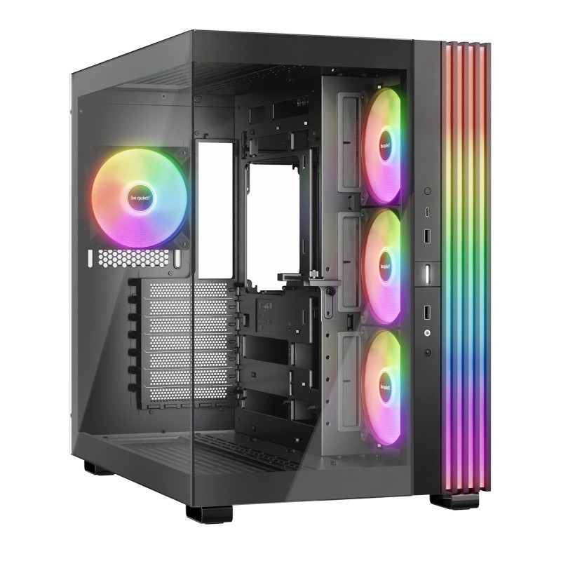 XYZprinting Boitier Moyen Tour ATX Tesseract RGB avec panneaux vitrés (Noir)