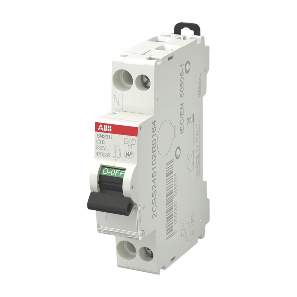 ABB Disjoncteur 16A type C à vis 4,5kA 1P+N