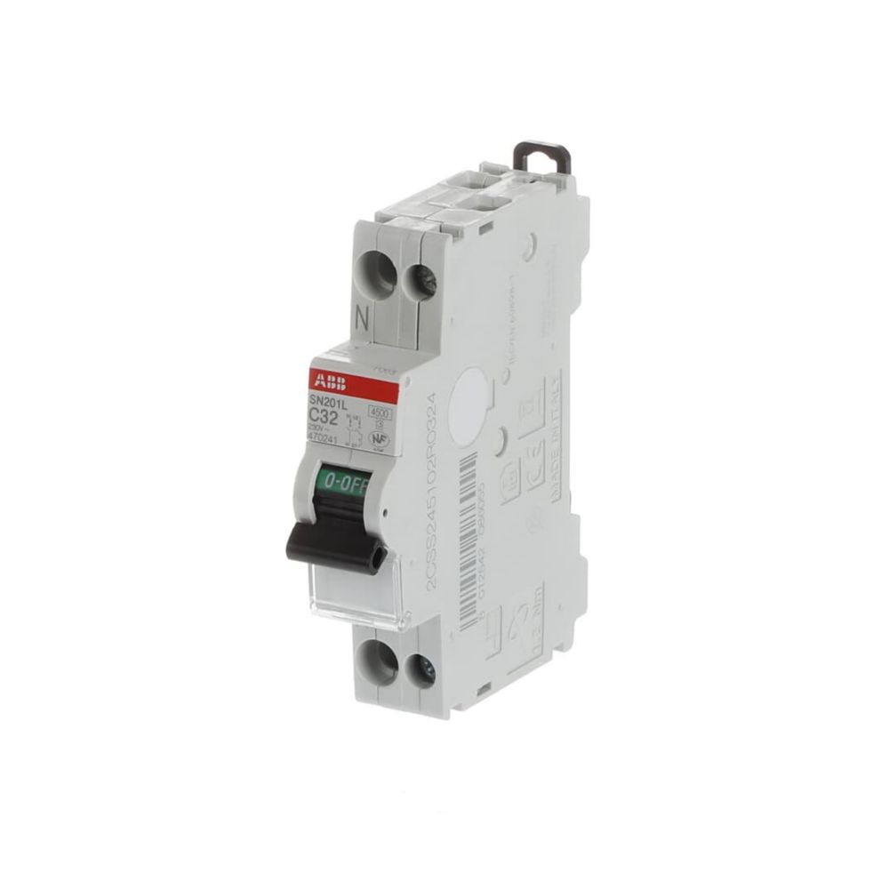 ABB Disjoncteur 32A type C A vis 4,5kA 1P+N