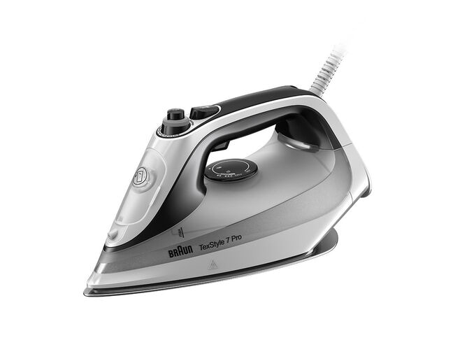 Braun 2900W Gesloten handvat Eloxal Plus strijkzool FreeGlide 3D 50gr/minStoom 220gr/min Stoomshot Auto-Off Anti-drip 300ml reservoir AntiCalcWit/zwart