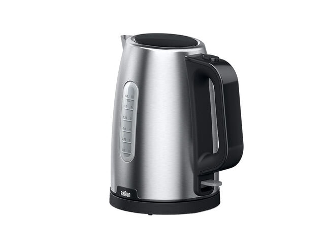 Braun 2.200W 1.7L snelkooksysteem 4-voudig veiligheidssysteem dekselopening90 dubbelwandig venster Antikalk filter zwart/metallic