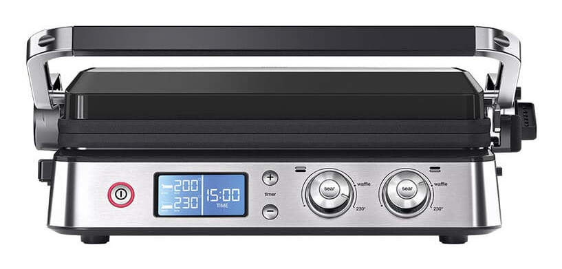 Braun 2.000W Max. temp. 250 (schroeien) ingebouwde elementen 3-in-1 grillthermostaat schroeifunctie digital display 1 bakplaat 1 grillplaatzwart/staal