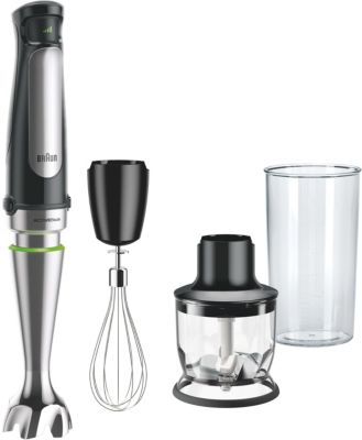 Braun Mixeur MQ7026X MultiQuick 7 gris et noir 2 accessoires