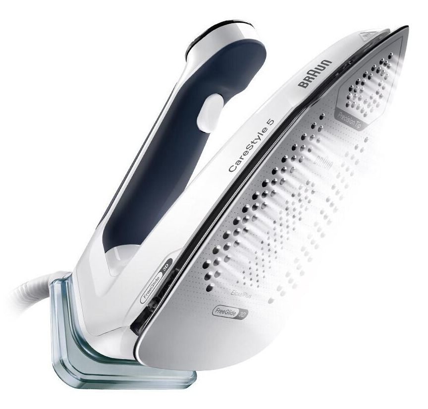 Braun 2400 w 140gr/min stoom 480 gr/min stoomshot 7 bar iCare/eco/turbo modes. Easy lock Ultimate FastClean 2 l reservoir ergonomisch handvat.Wit/blauw