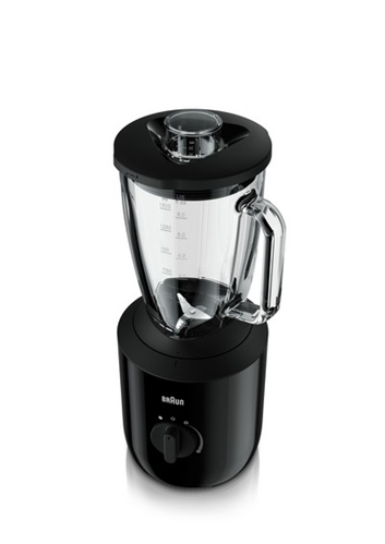 Braun 800W ThermoResist glazen 1 9L mengbeker (working 1 5L) variabelesnelheden + pulse TriAction technology SmoothCrush zwart