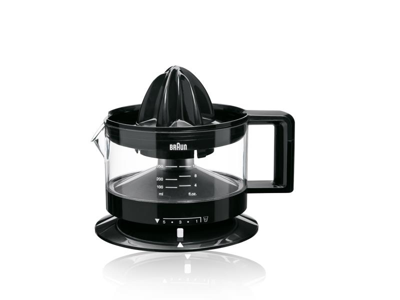 Braun 20W 350ml reservoir regelbare pulpzeef auto start/stop zwart