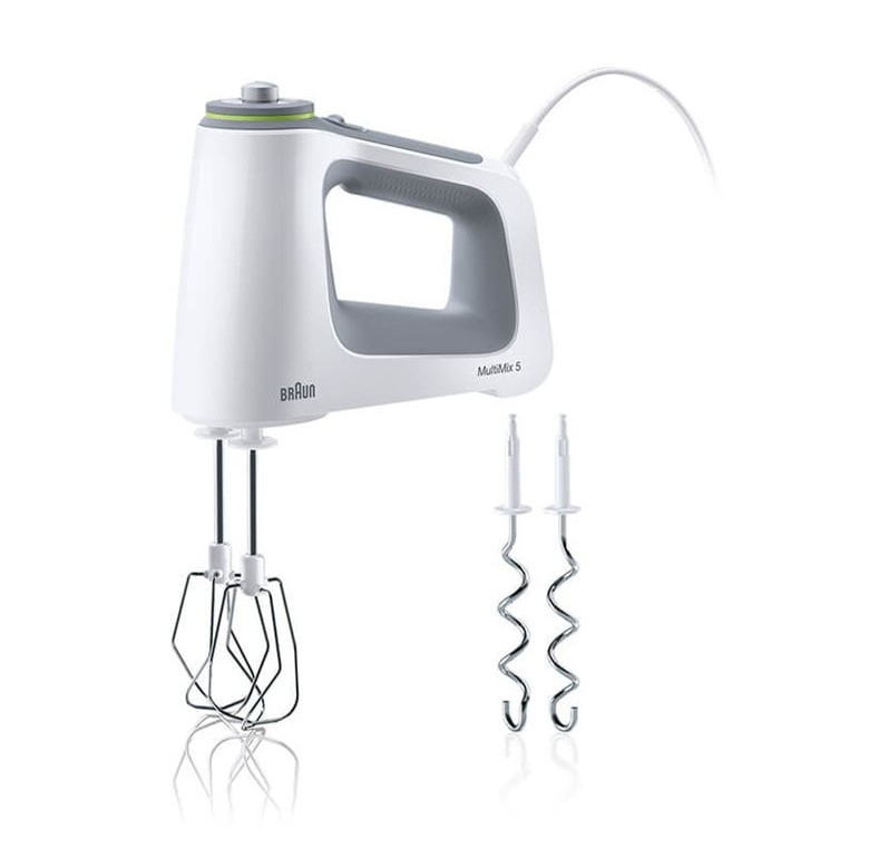 Braun 750W SmartMix VarioControl 9 snelheden turbo garden deeghaken soft gripplus handvat EasyClick wit/grijs