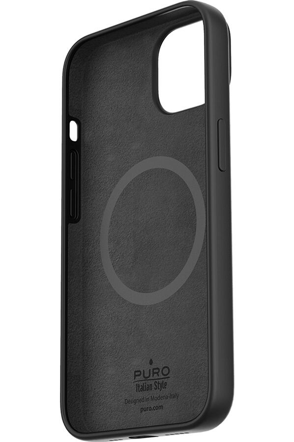 PURO Coque Silicone Magnétique iPhone 14 Plus Noir