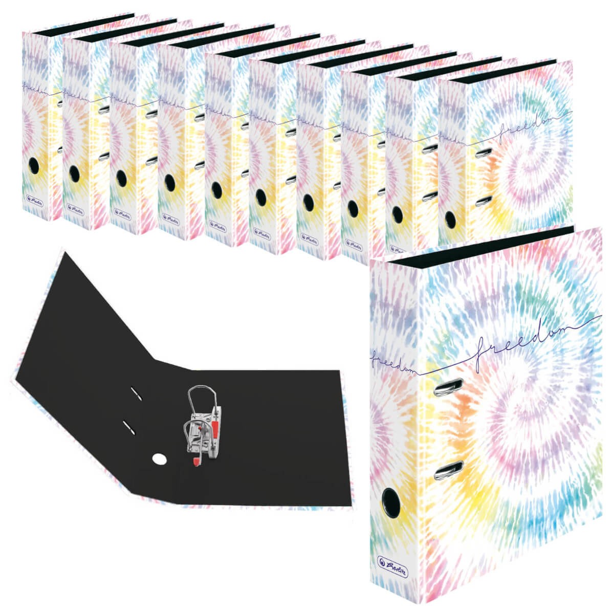Herlitz Ordner maX.file A4 8cm New Batik Fearless