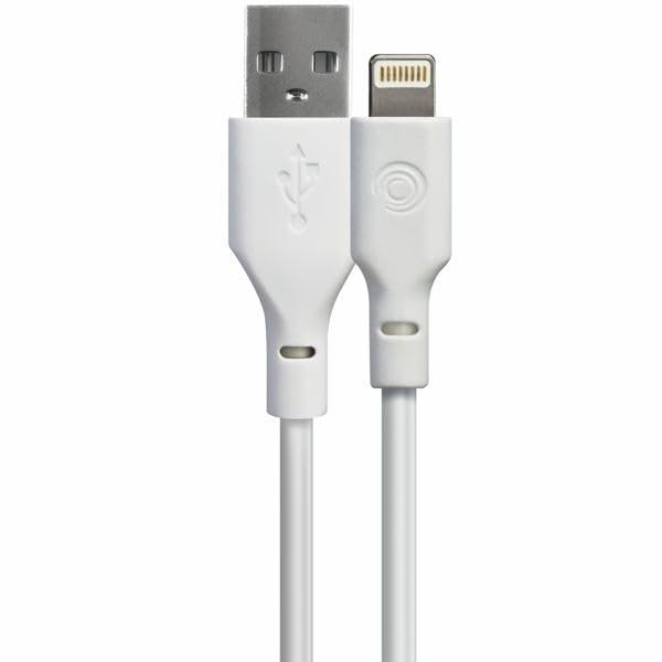 Tiemme Câble Classic USB type A - Lightning M/M 12W 1m (Blanc)