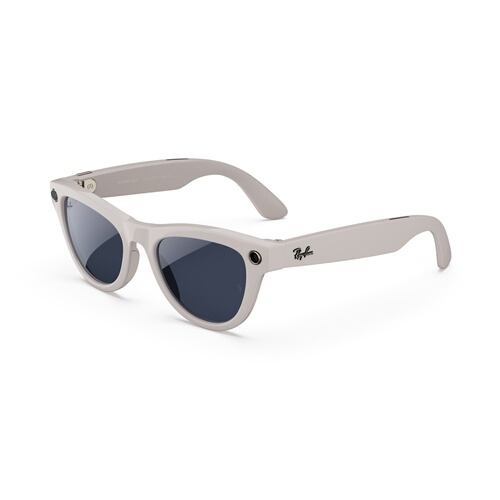 Meta Ray-Ban Skyler, Gris poudre brillant, Transitions transparent/saphir