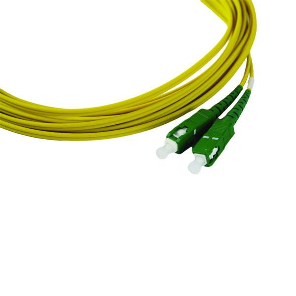ekivalan Jarretière zip 2,0mm OS2 G652D SC-APC/SC-APC LSZH jaune 30m