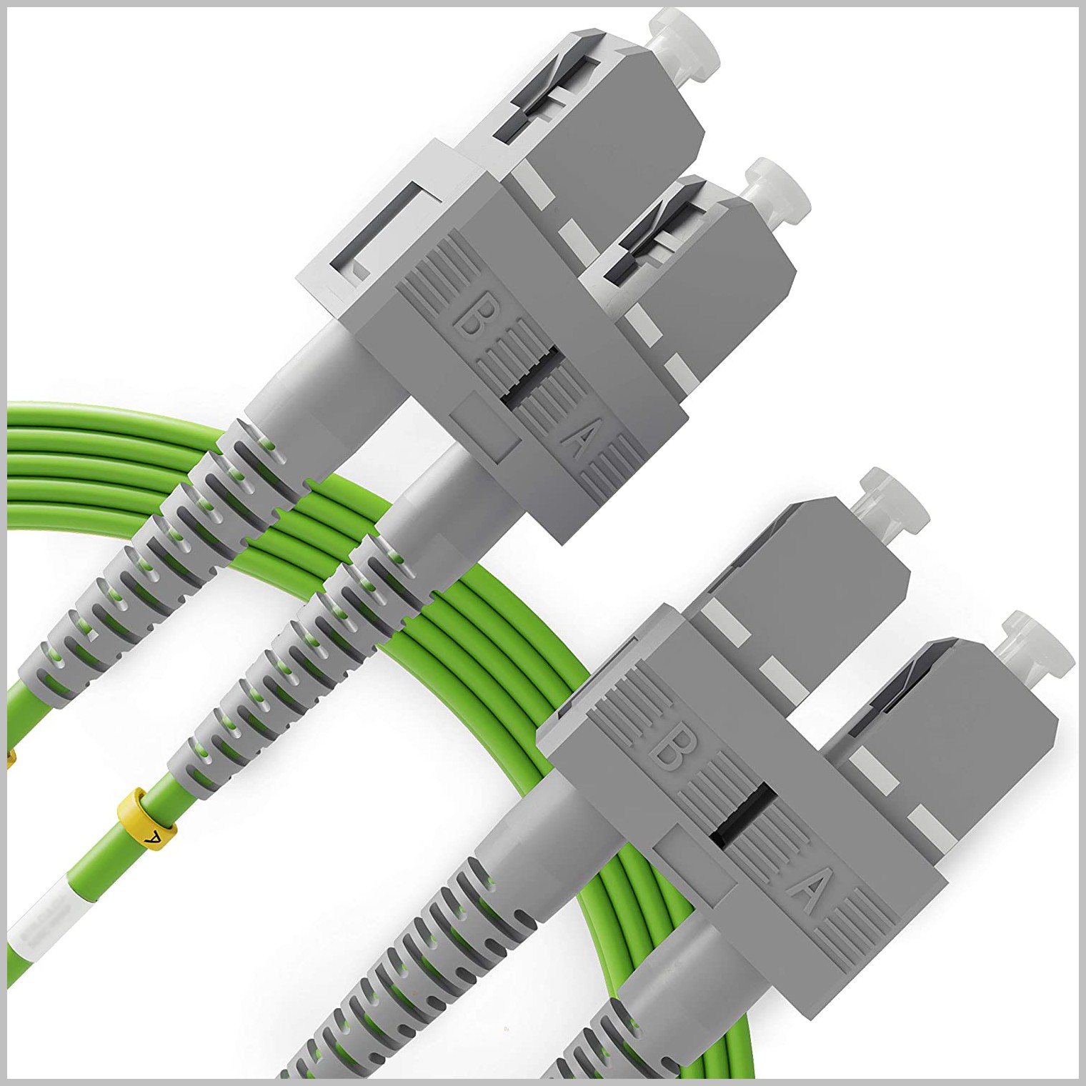ekivalan Jarretière zip 2,0mm OM5 50/125 SC-UPC/SC-UPC LSZH lime 1m