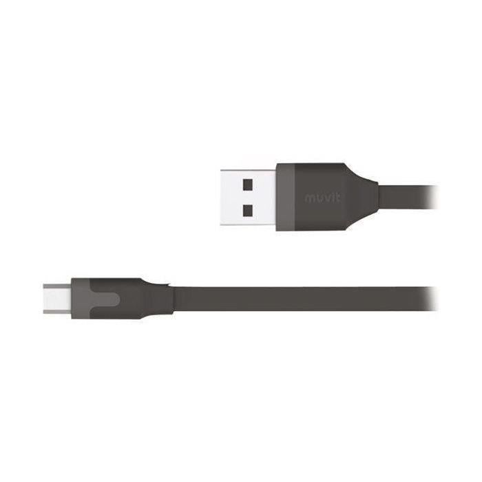 Muvit TAB Cable plat charge & synchro 2.4A USB/micro-USB