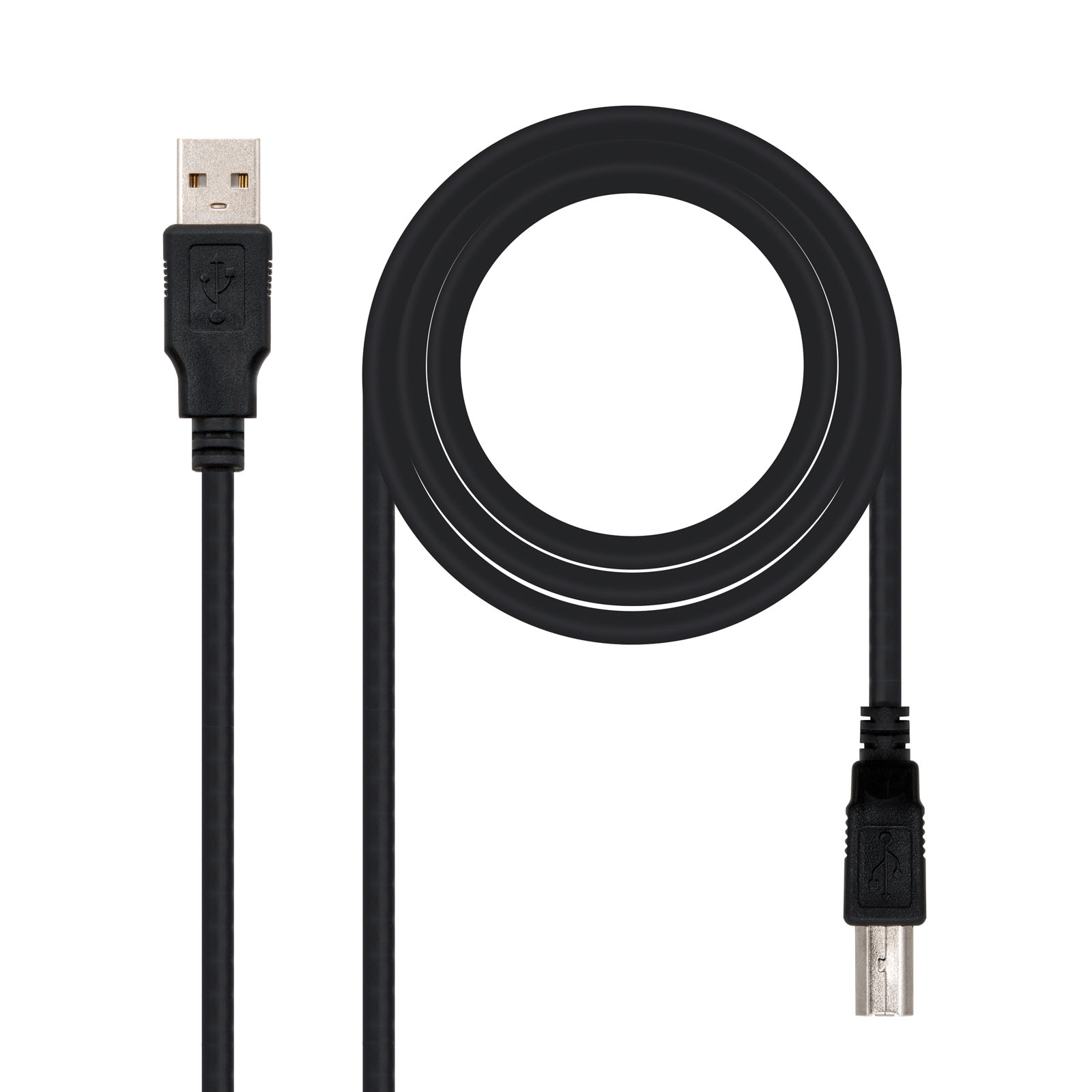 Nanocable Cable USB 2.0 Impresora Tipo A a Tipo B Macho/Macho 3m Negro