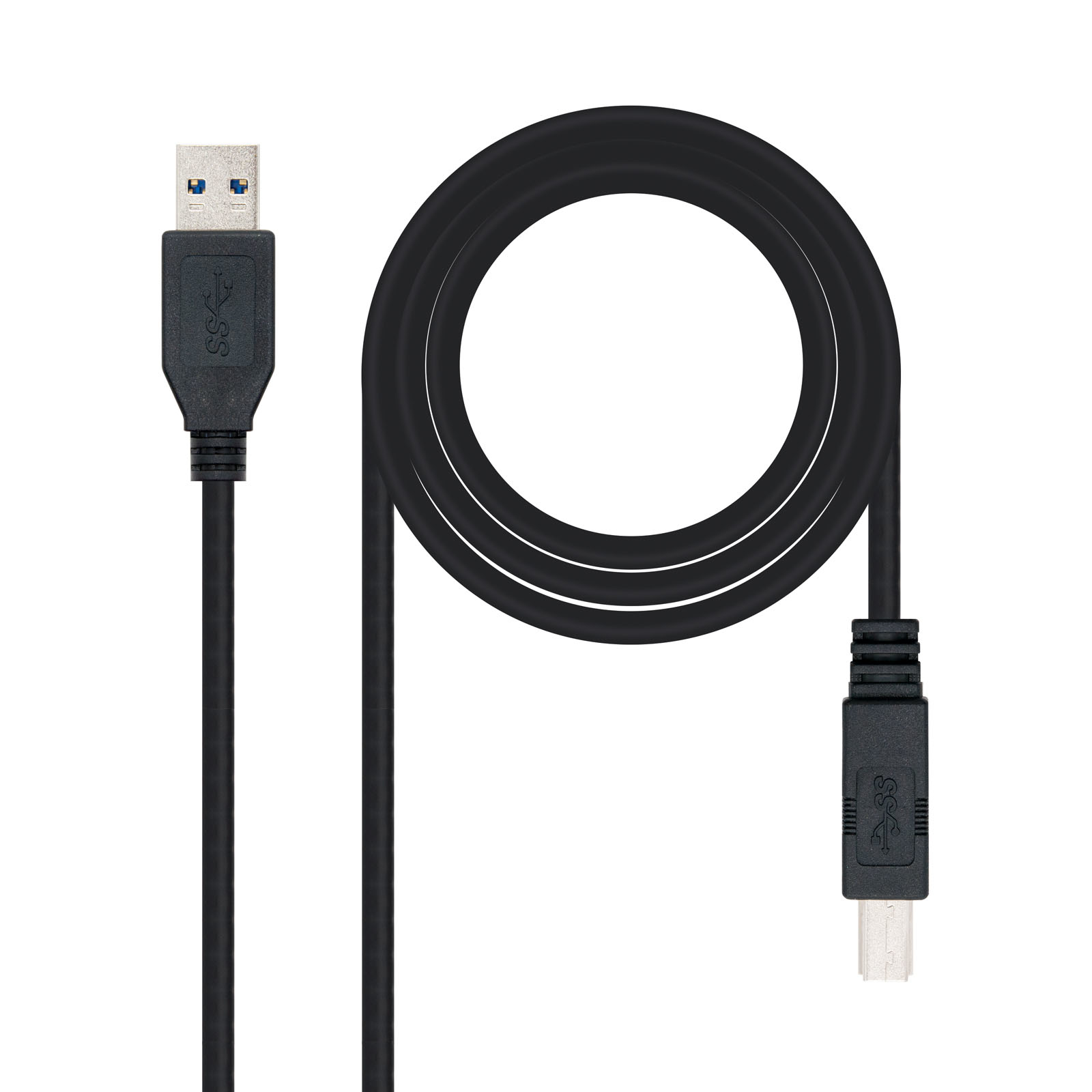 Nanocable Cable Impresora USB 3.0 Tipo A/B Macho/Macho 2m Negro